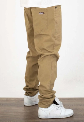 Spodnie Mass Pants Box Relax Fit beżowe