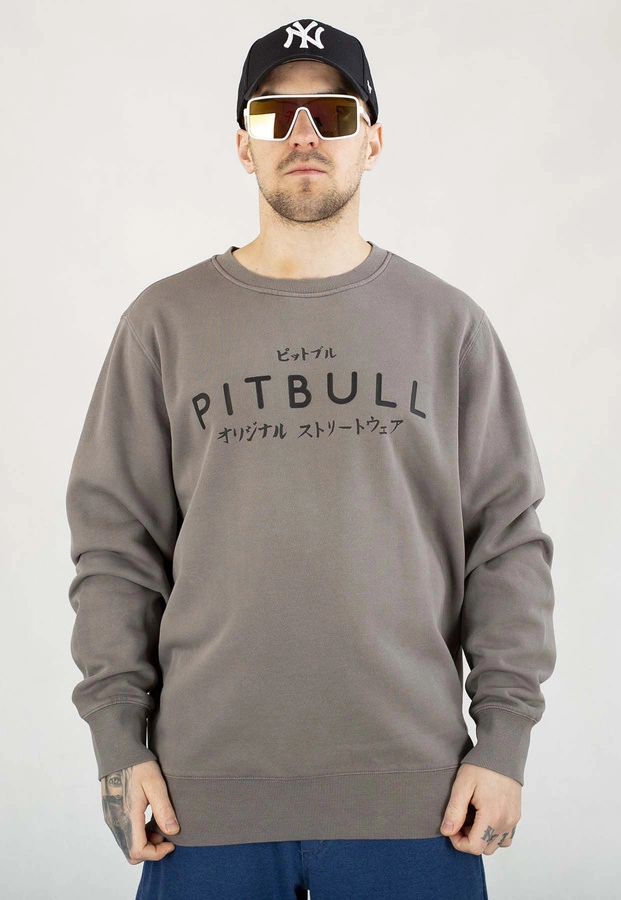 Bluza Pit Bull Bez Kaptura MT Fuji washed grey