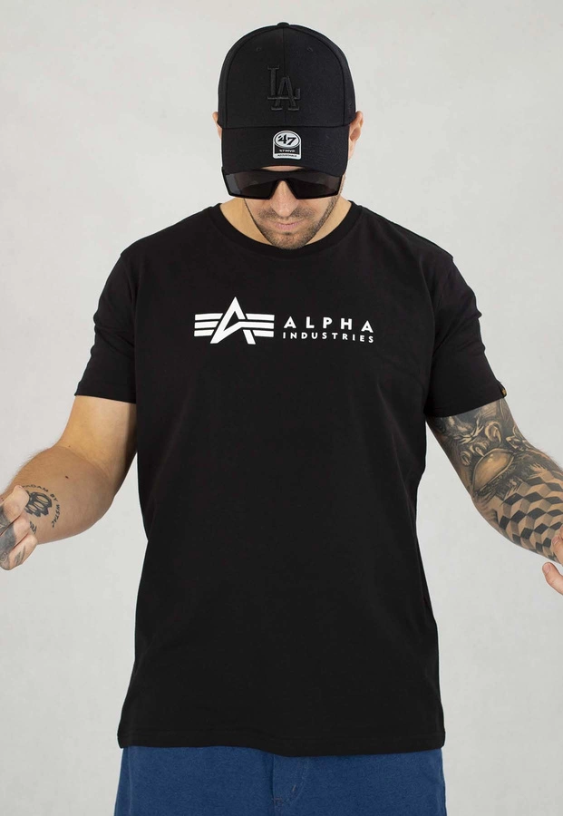 T-shirt Alpha Industries Alpha Label T 2pack 118534 czarny biały