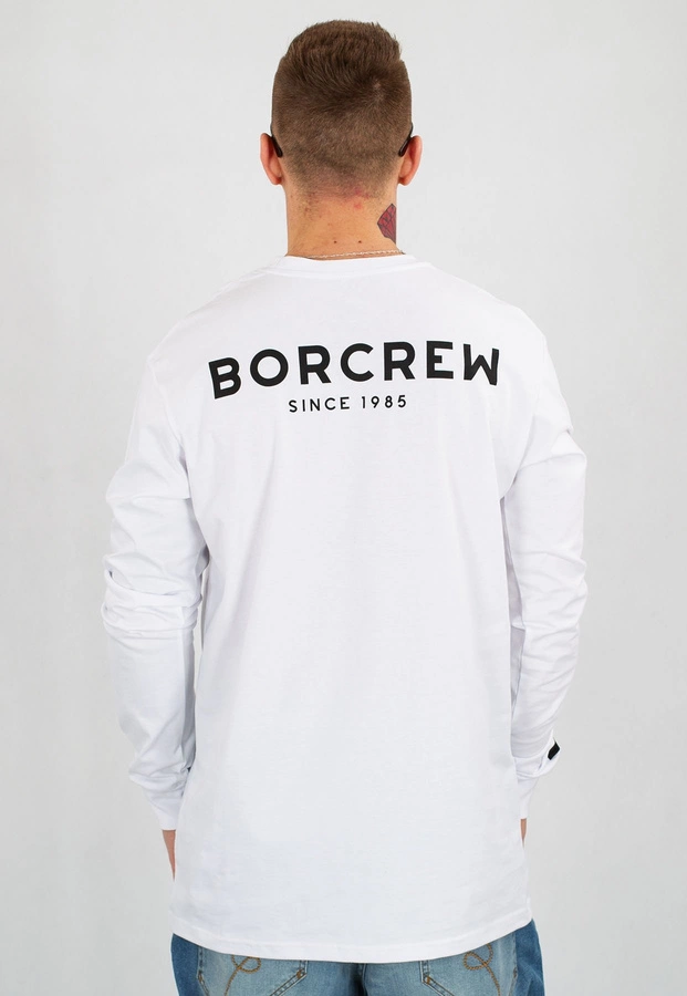 Longsleeve B.O.R. Biuro Ochrony Rapu Classic BorCrew biały
