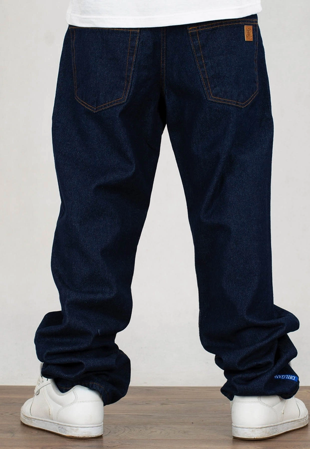 Spodnie Diil Regular Jeans Skórka Laur dark