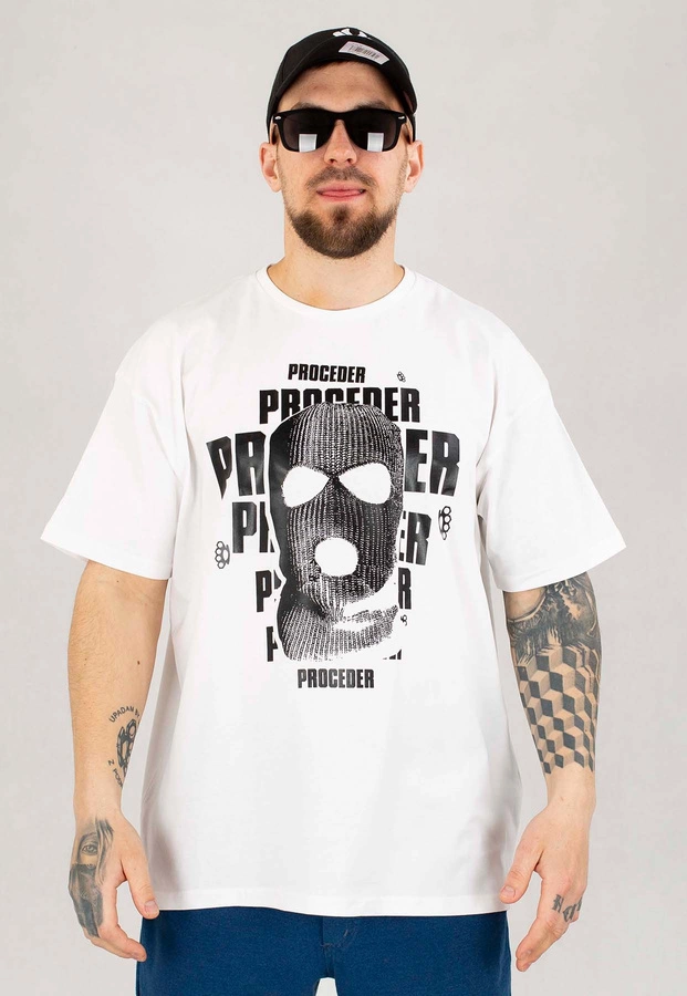 T-shirt Chada Balaclava Proceder biały