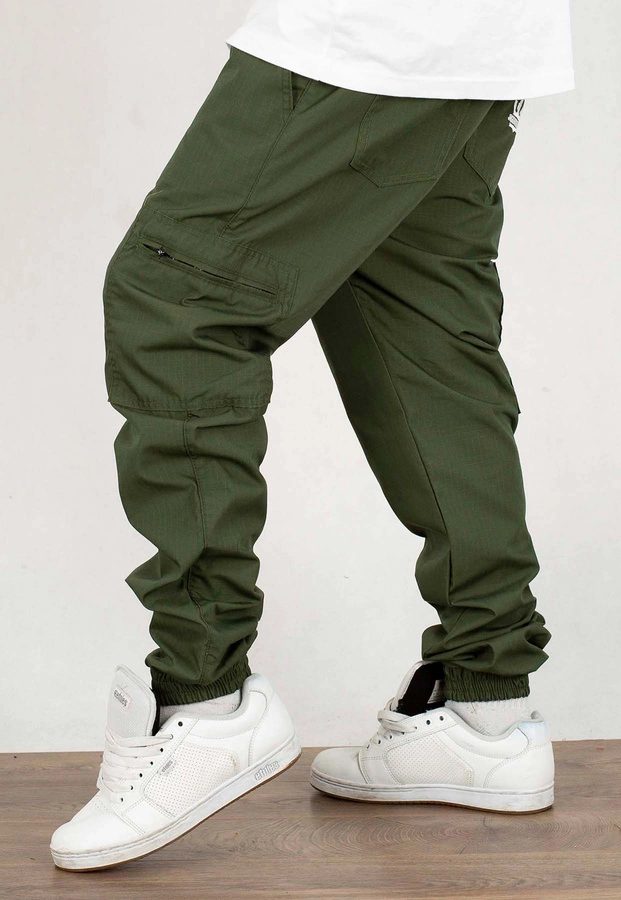 Spodnie Jigga Wear Crown Ripstop Cargo green