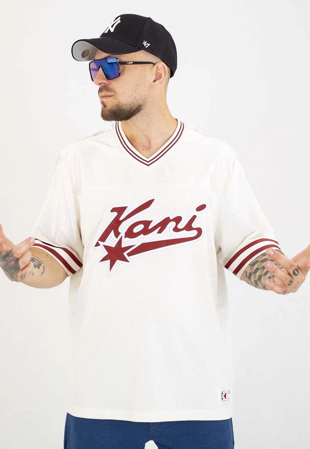 T-shirt Karl Kani Varsity Star Football Jersey PD00007554 beżowy
