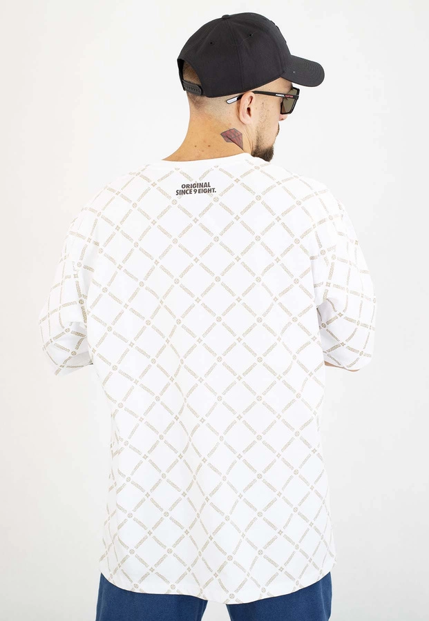 T-shirt Mass Monogram biały