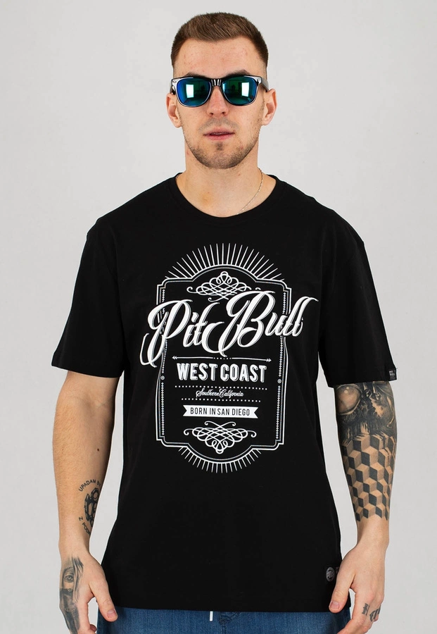 T-shirt Pit Bull Beer czarny