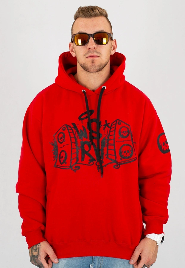Bluza WSRH 08 czerwono czarna