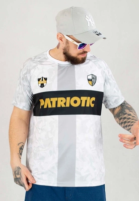 T-shirt Patriotic Football Gold biały