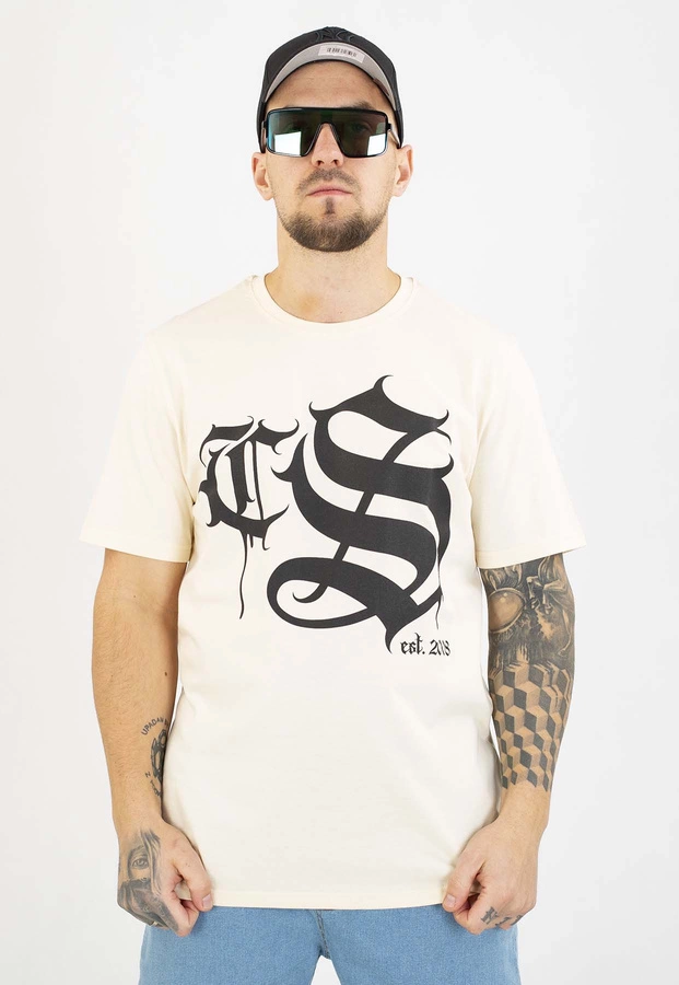 T-shirt Ciemna Strefa Chicano Gotyk beżowy