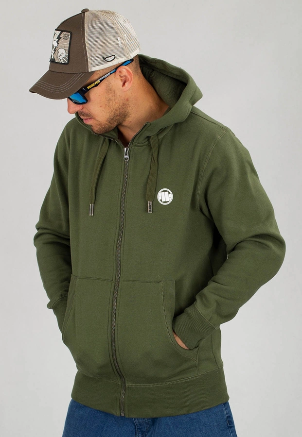 Bluza Pit Bull Zip Small Logo 19 oliwkowa