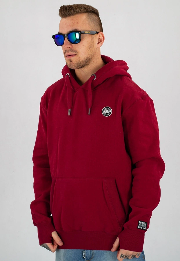 Bluza Pit Bull Small Logo bordowa