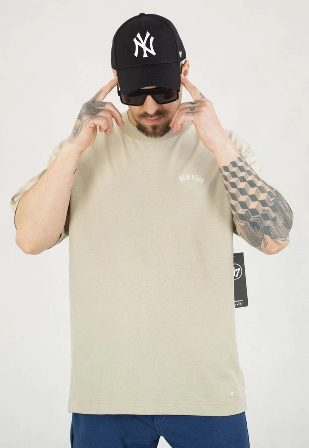 T-shirt 47 Brand MLB New York Yankees Sandstone Postered piaskowy