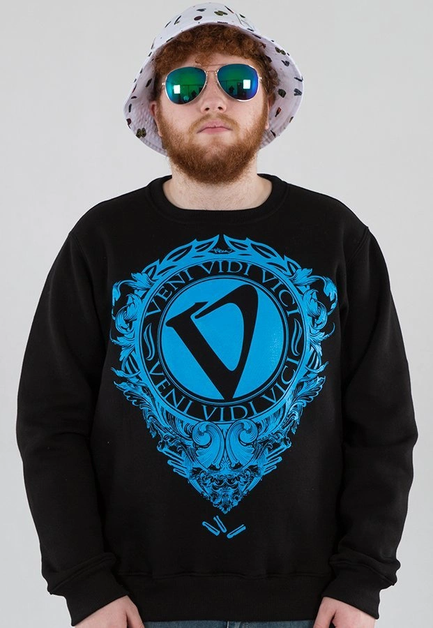 Bluza PihSzou Veni Vidi Vici czarno niebieska