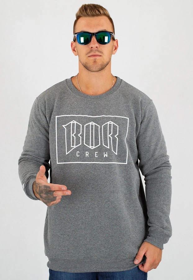 Bluza B.O.R. Biuro Ochrony Rapu BOR New Outline ciemno szara