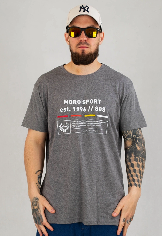 T-shirt Moro Sport Moro Moro Legend ciemno szary