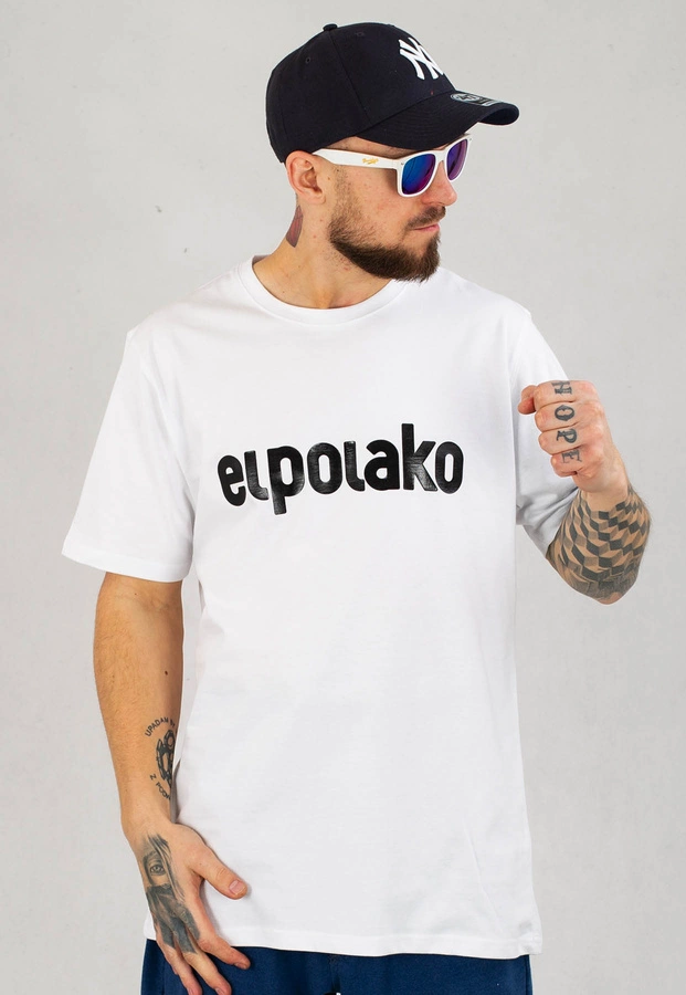 T-shirt El Polako EP Basic biały