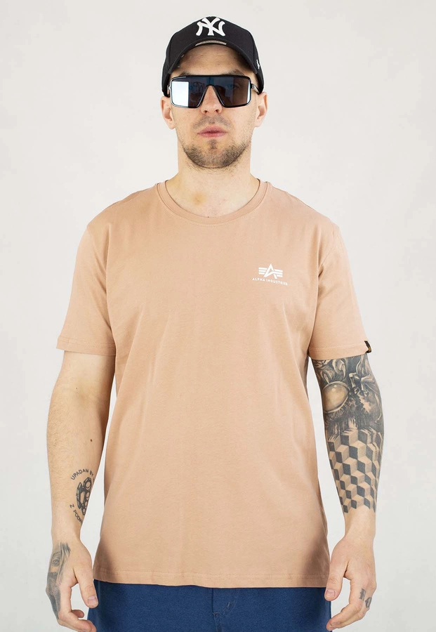 T-shirt Alpha Industries Basic Small Logo 188505 łososiowy
