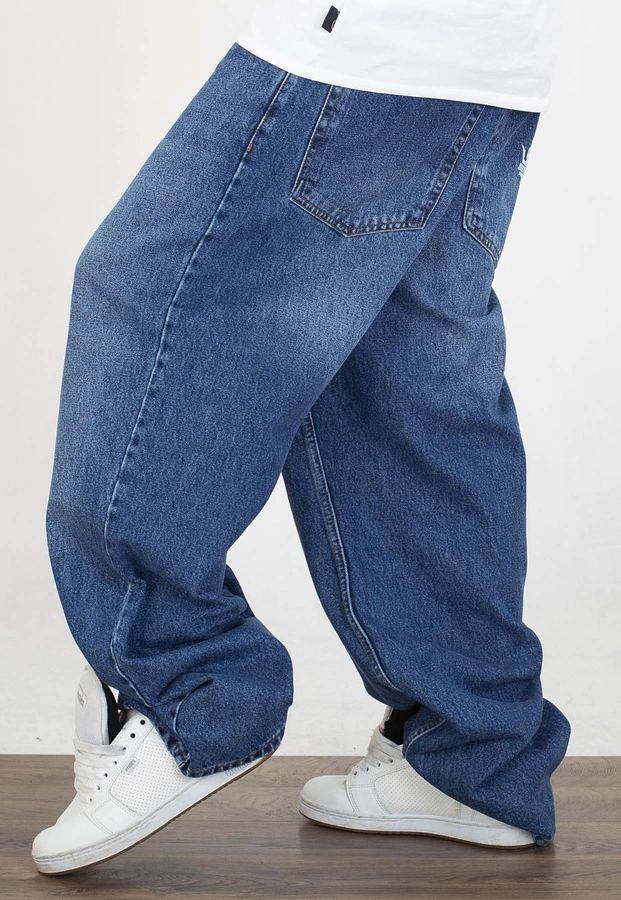Spodnie Jigga Wear Crown Super Baggy Jeans blue