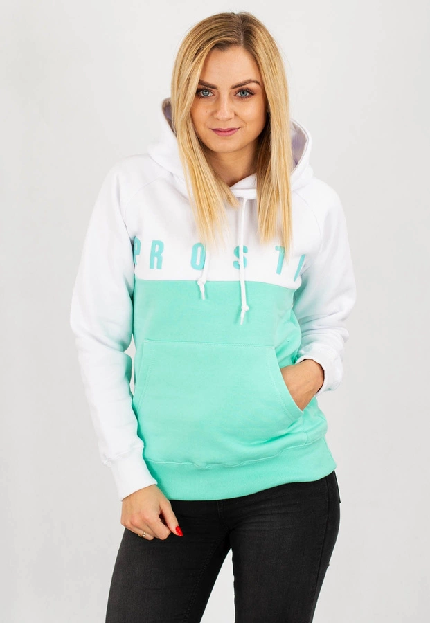 Bluza Prosto Cake biało miętowa