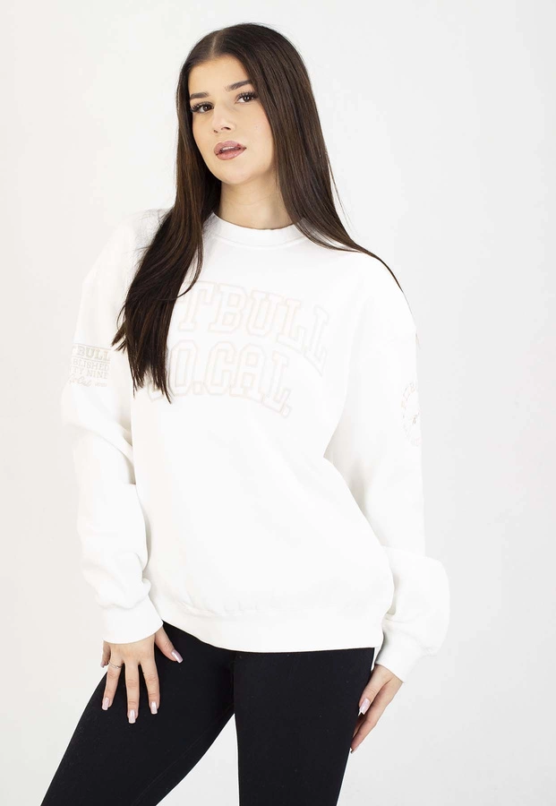 Bluza Pit Bull Bez Kaptura Oversize Fiora white