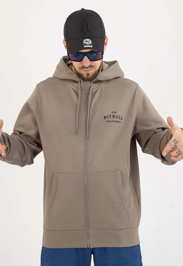 Bluza Pit Bull Z Kapturem ZIP Sampson taupe