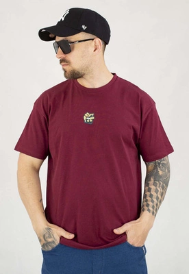 T-shirt Chada Proceder Hazard bordowy