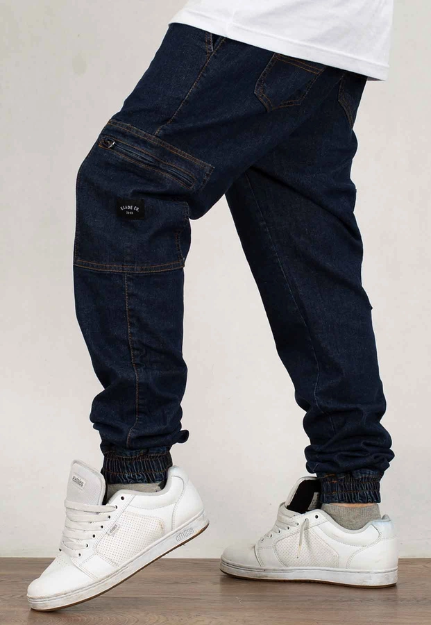 Spodnie Elade Joggery Cargo medium blue jeans