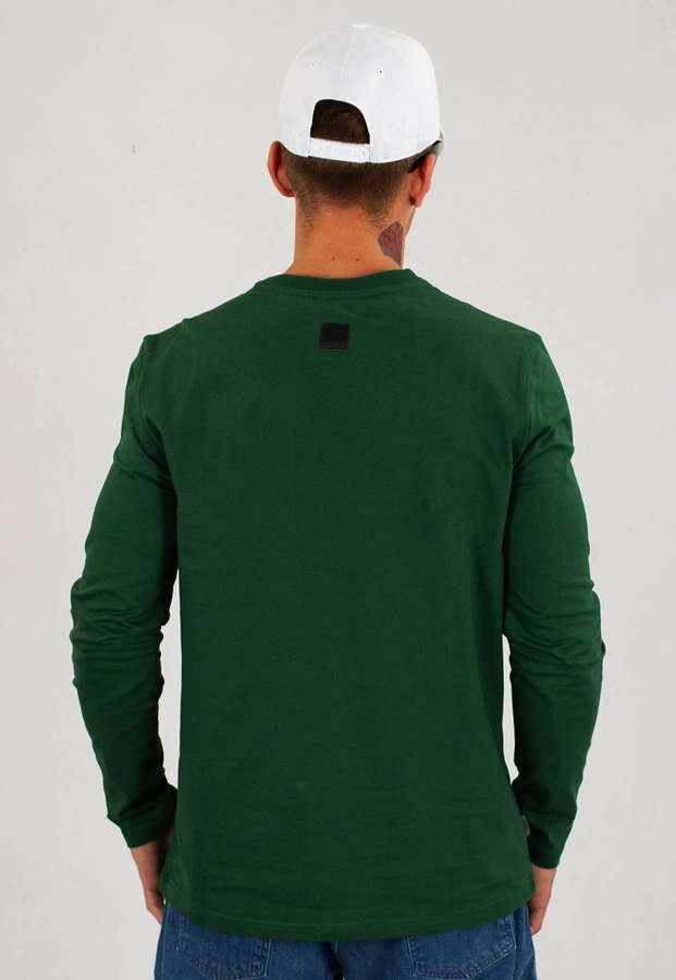 Longsleeve SSG Slim Square ciemno zielony