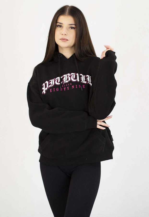 Bluza Pit Bull Z Kapturem Oversize Tattoo czarna