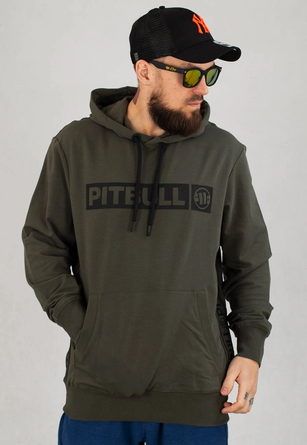 Bluza Pit Bull Hooded French Terry Brighton oliwkowa