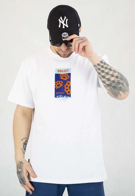 T-shirt Diil Kastet Frame biały