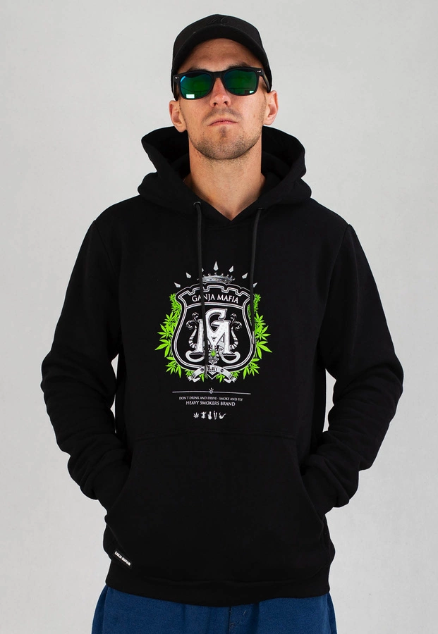 Bluza Ganja Mafia Herb czarna