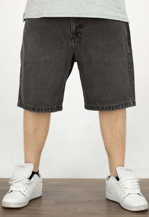 Spodenki Mass Jeans Relax Fit Box black washed