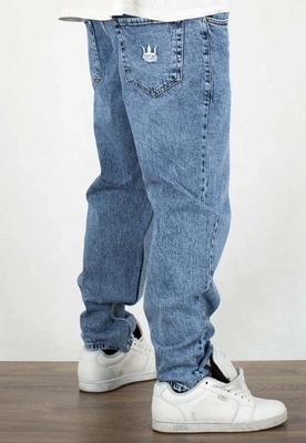 Spodnie Jigga Wear Carrot Crown blue jeans