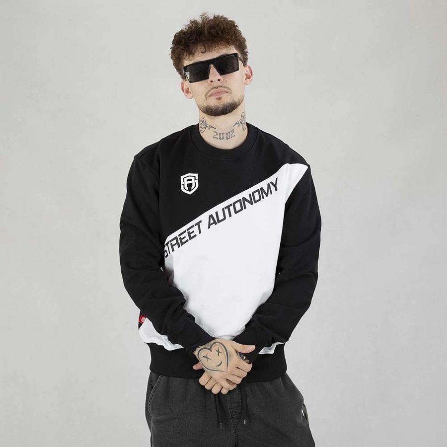 Bluza Street Autonomy Crewneck Cosmic czarno biała