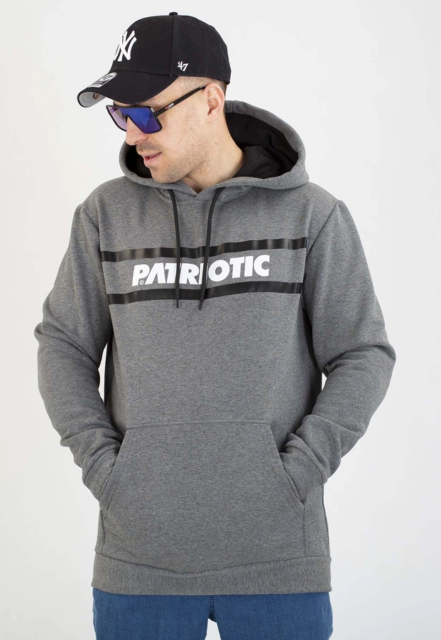Bluza Patriotic Z Kapturem P New Line szara