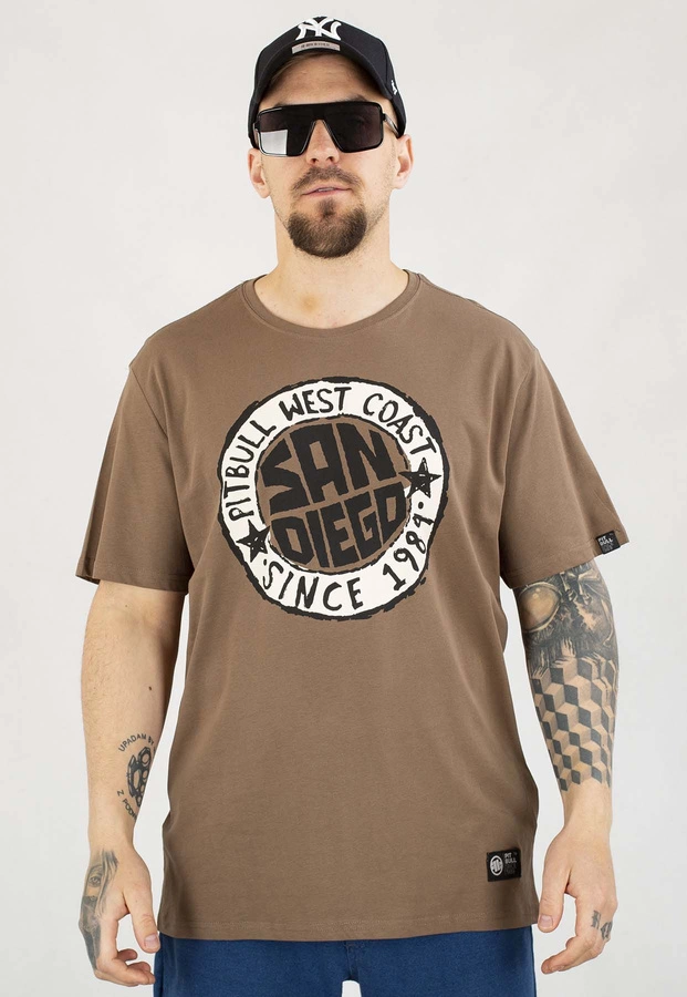 T-shirt Pit Bull San Diego Sun 170 dark brown