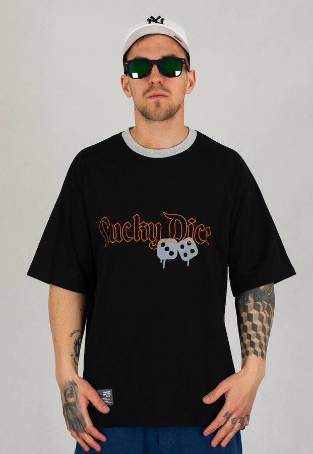 T-shirt Lucky Dice Gothic LD czarny