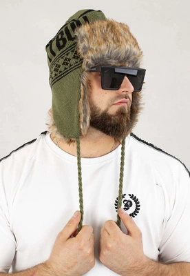 Czapka Pit Bull Zimowa Mission Bay oliwkowa