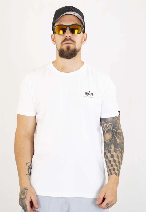 T-shirt Alpha Industries Back Print 128507 biały