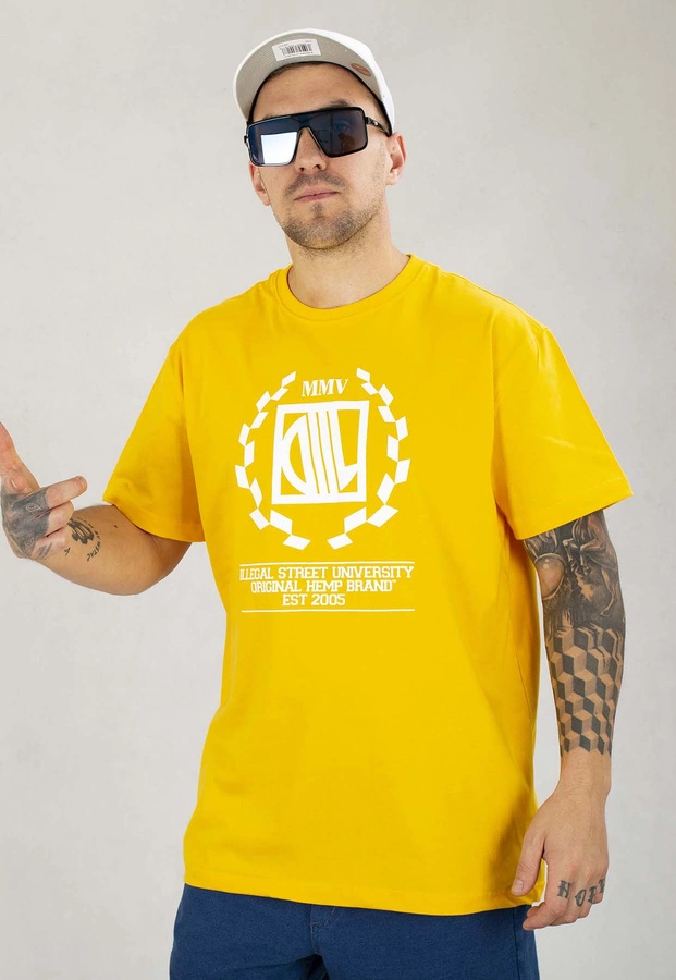 T-shirt Diil LTD Laur żółty