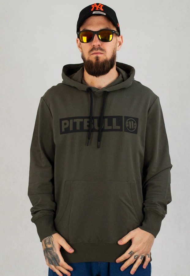 Bluza Pit Bull Hooded French Terry Brighton oliwkowa