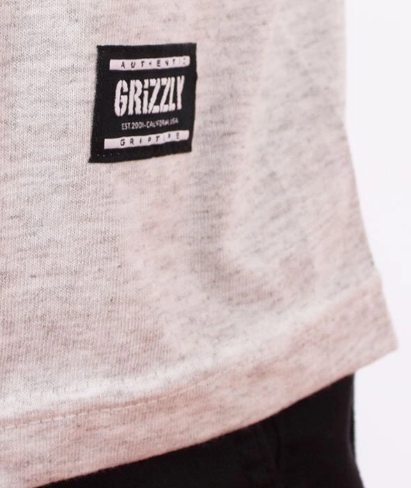 Grizzly-OG Stamp Logo Basic T-Shirt Grey