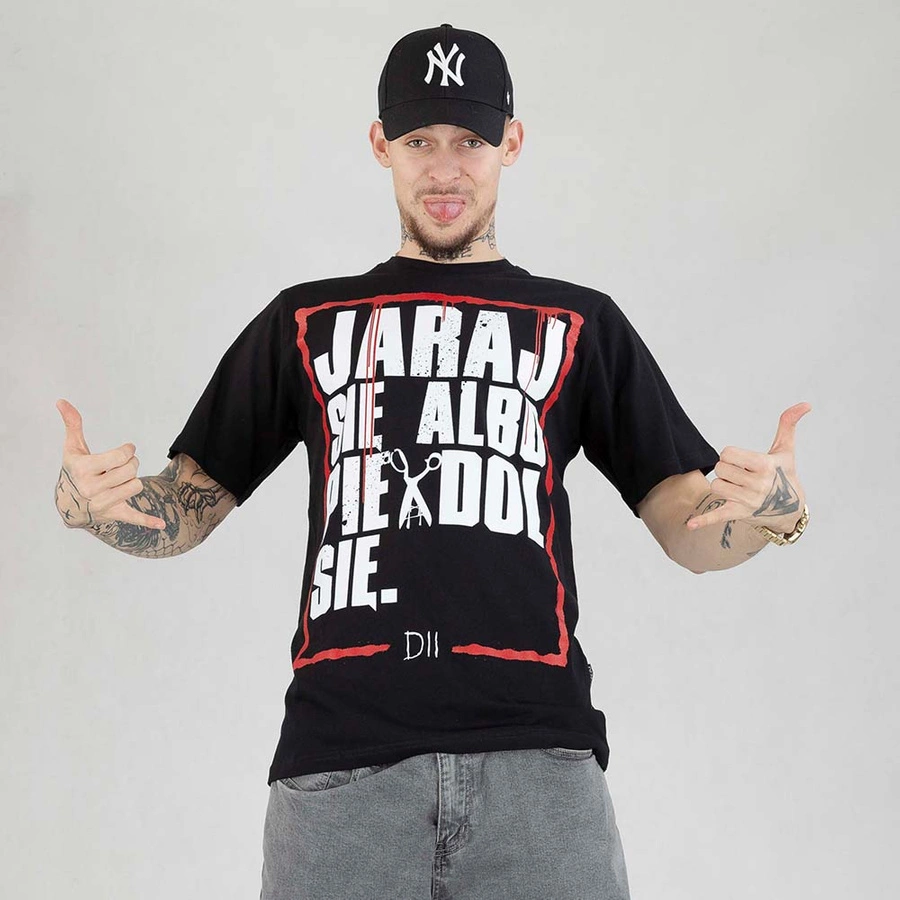 T-shirt Demonologia Jaraj Się czarny