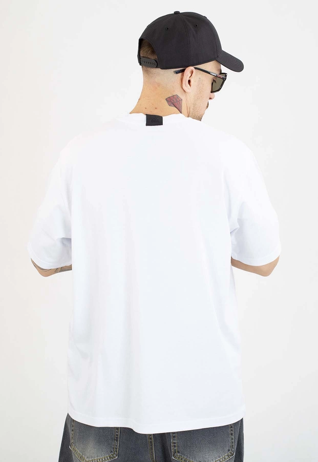 T-shirt Stoprocent Classic Logo biały