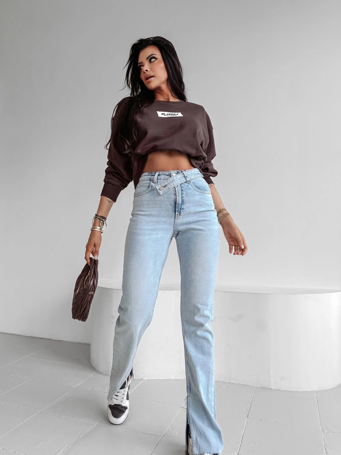 Bluza Olavoga Bez Kaptura Cinnamon Haze brązowa