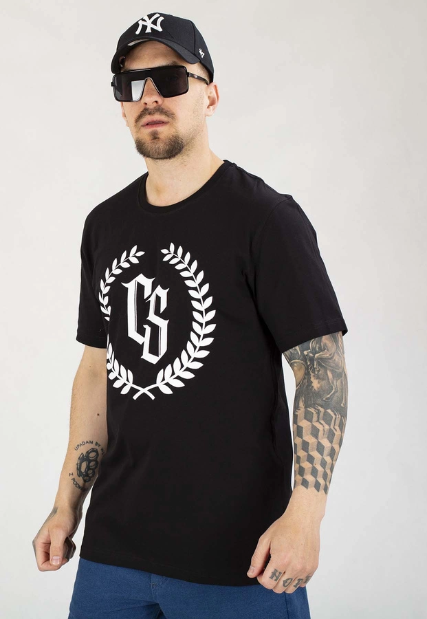 T-shirt Ciemna Strefa Laur czarno biały