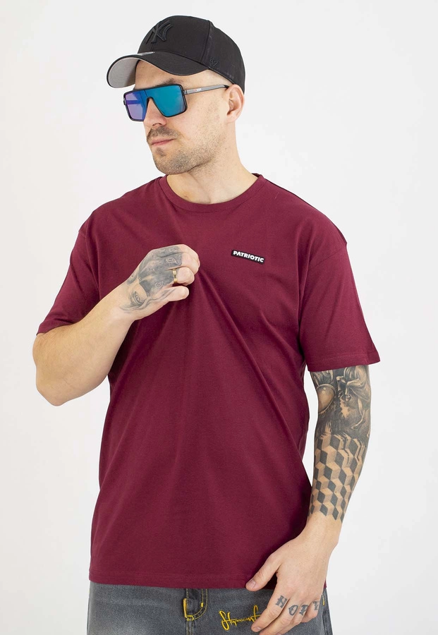 T-shirt Patriotic Futura Mini Slice bordowy