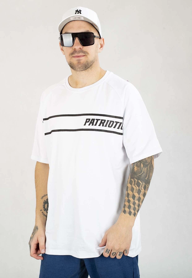T-shirt Patriotic New Collage Line biały
