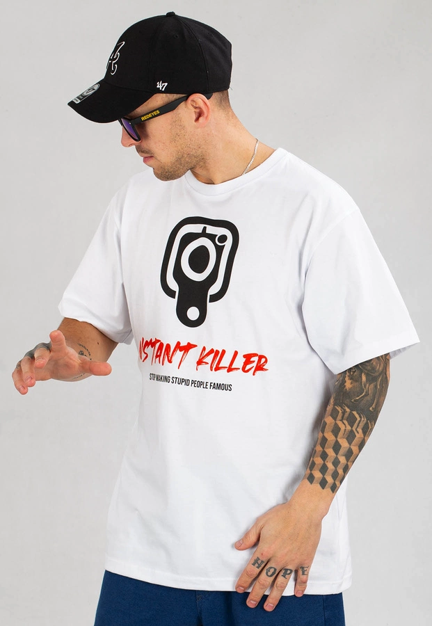 T-shirt RPS Rysiu Peja Solufka Instant Killer biały